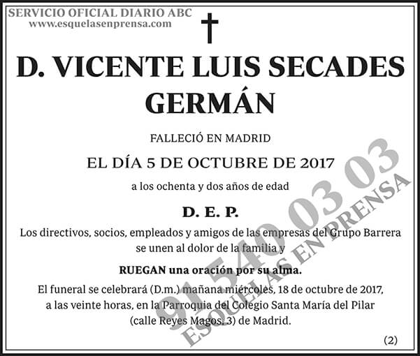 Vicente Luis Secades Germán